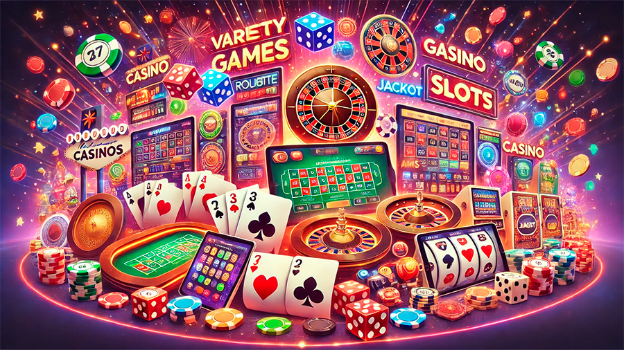 Variety of Games in AAMS Casinos